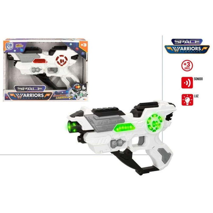 Pistola Espacial Warriors Fighters com Luz e Som