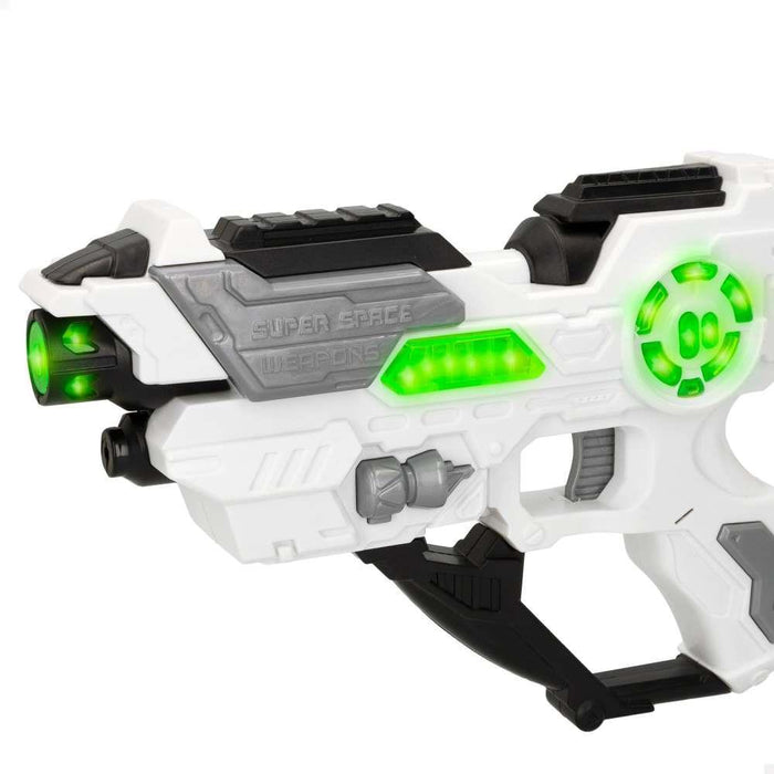 Pistola Espacial Warriors Fighters com Luz e Som