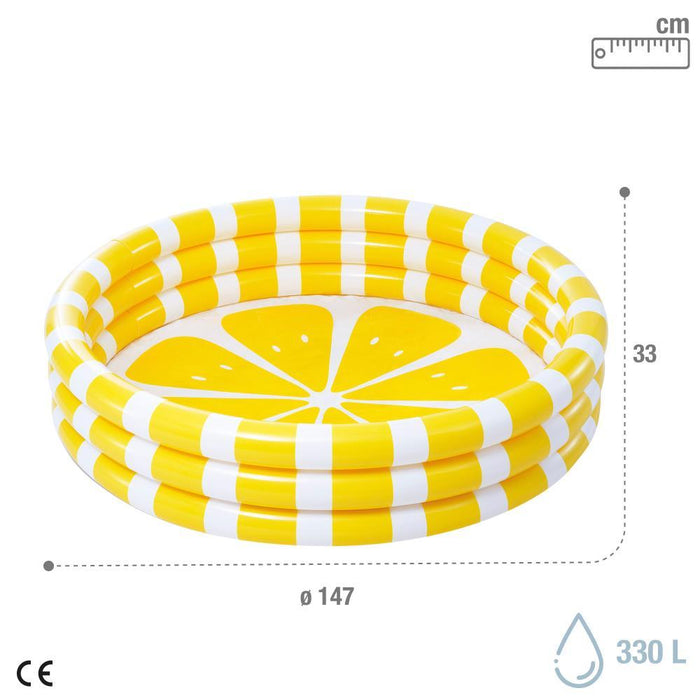 Piscina Insuflável Intex  com 3 Aros Limão 147x33cm