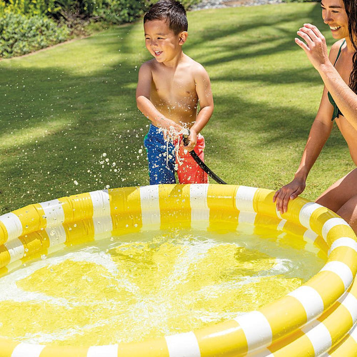 Piscina Insuflável Intex  com 3 Aros Limão 147x33cm
