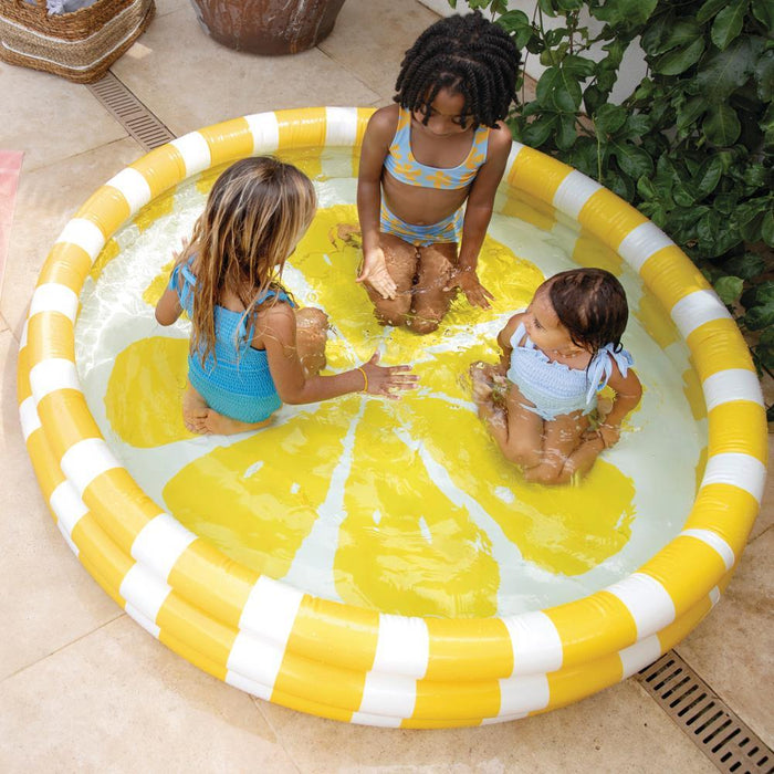 Piscina Insuflável Intex  com 3 Aros Limão 147x33cm