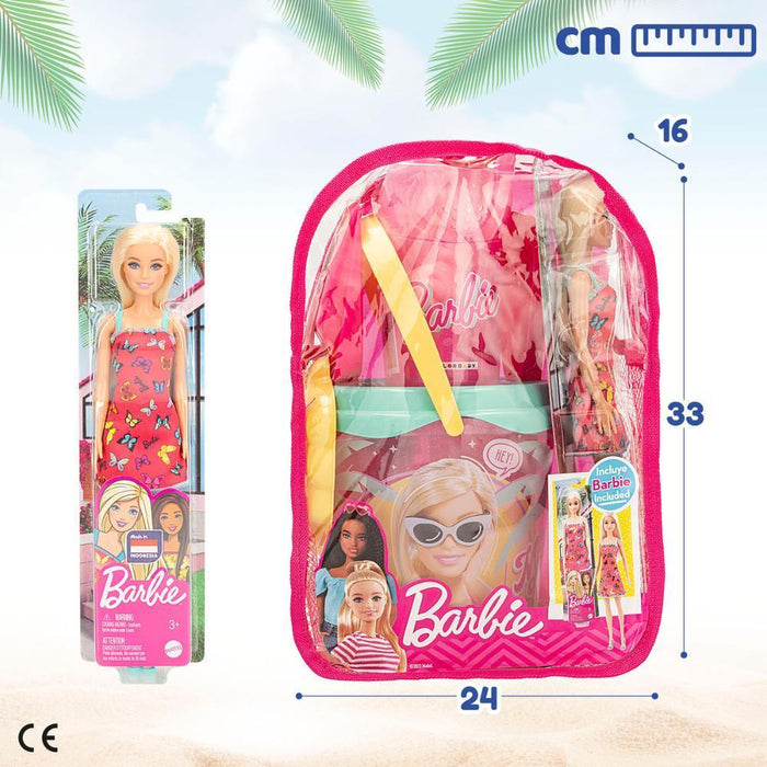 Mochila com Conjunto de Praia Barbie