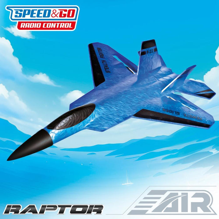 Avión Raptor con mando