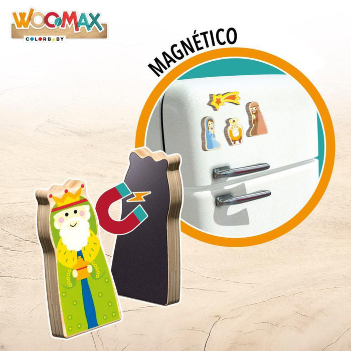 Woomax Presépio de Belém Magnético em Madeira