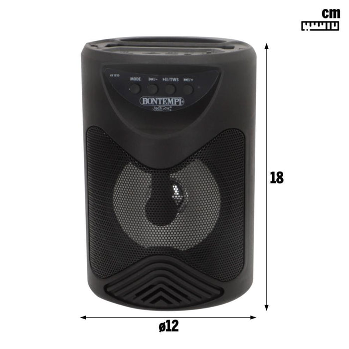 Karaoke Wireless com Microfone e Luz 50W