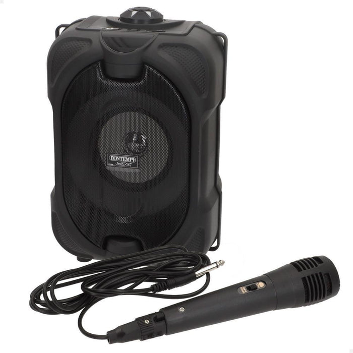 Karaoke Wireless com Microfone e Luz 80W