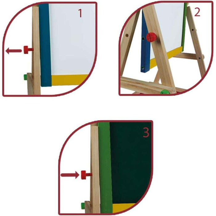 Quadro Cavalete de Madeira Dupla Face