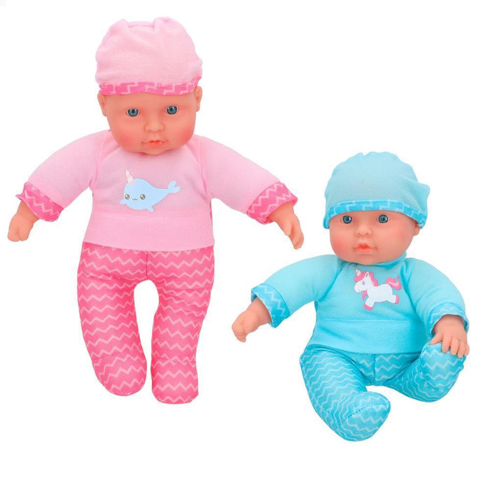 Boneca Bebé Rosa/Azul 26cm