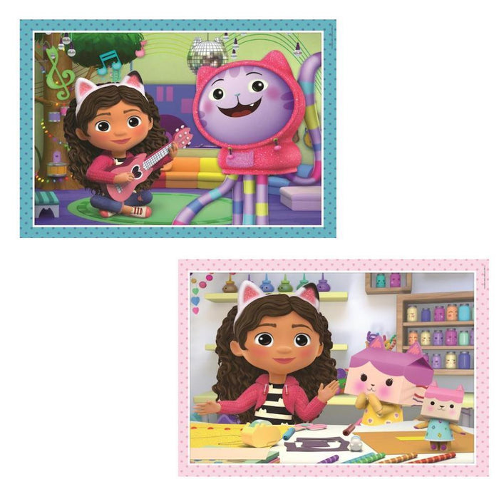 4 Puzzles Progressivos Gabby´s Dollhouse 12 a 24 Peças