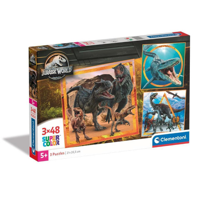 3 Puzzles Jurassic World 48 Peças