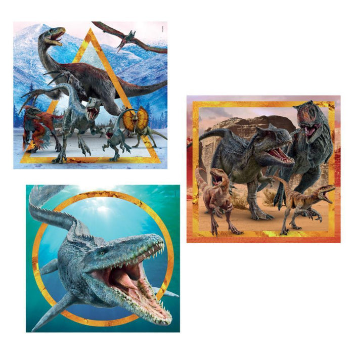 3 Puzzles Jurassic World 48 Peças