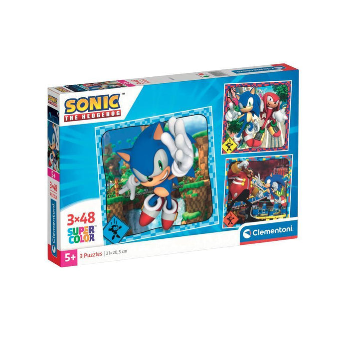 3 Puzzles Sonic 48 Peças