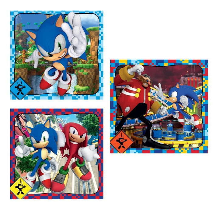 3 Puzzles Sonic 48 Peças