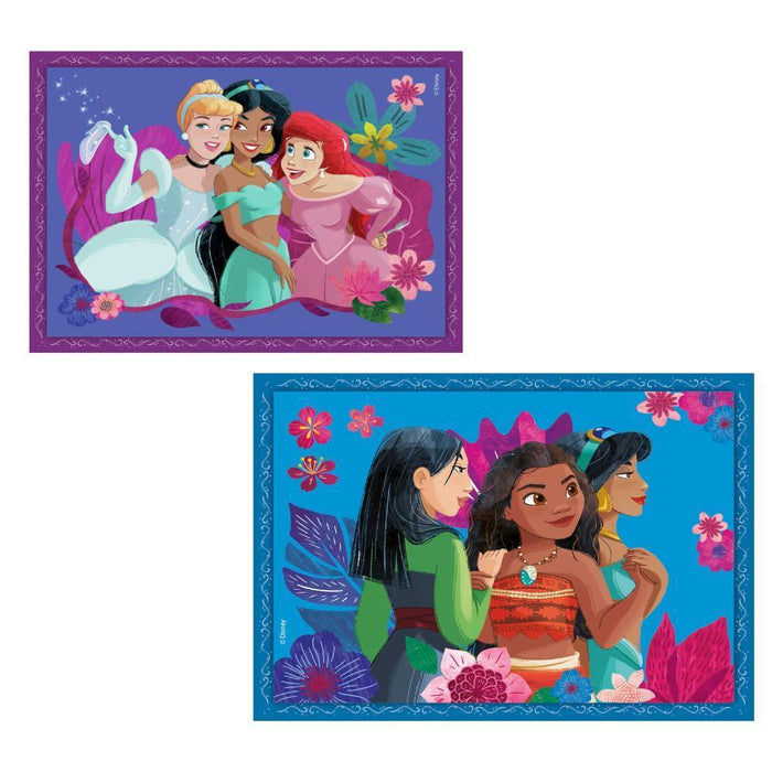 4 Puzzles Progressivos Princesas Disney 12 a 24 Peças