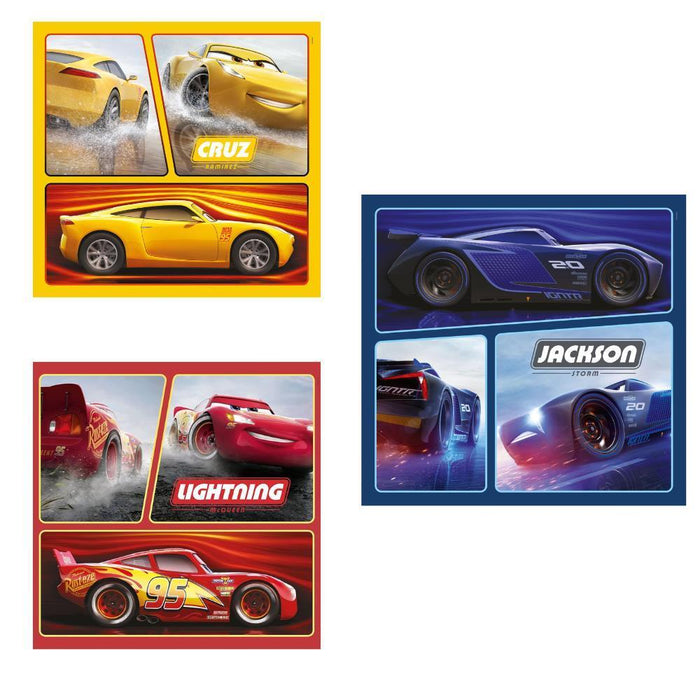 3 Puzzles Disney Cars 48 Peças