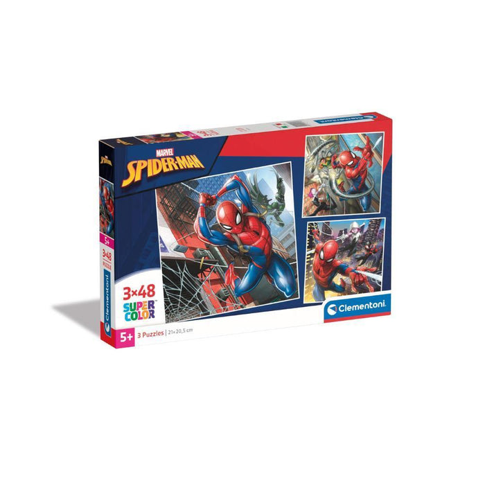 3 Puzzles Marvel Spiderman 48 Peças