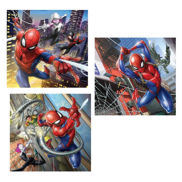 3 Puzzles Marvel Spiderman 48 Peças