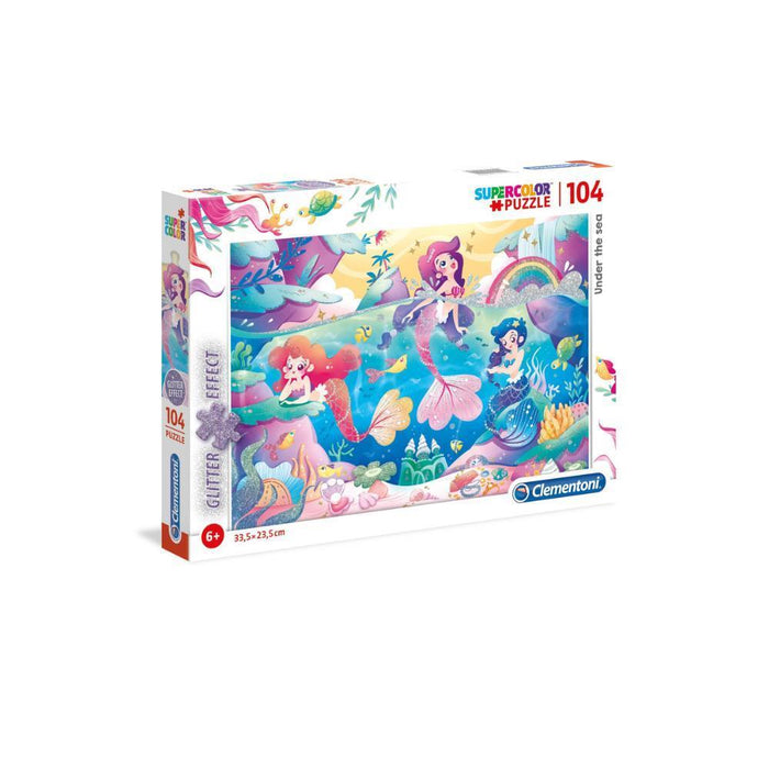 Puzzle Under the Sea Glitter 104 Peças