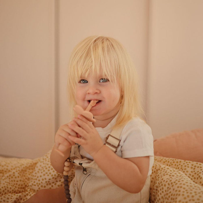 Flower Blush Silicone Training Toothbrush