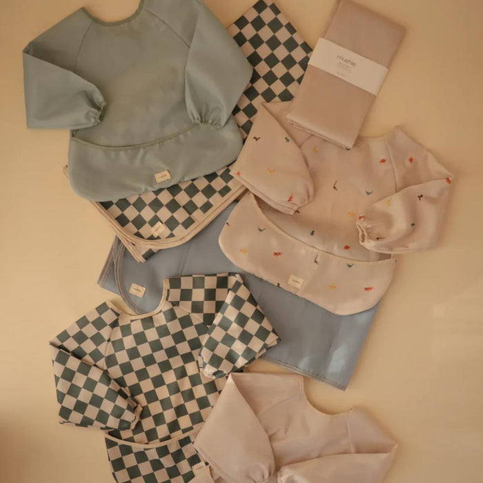 Babete com Mangas Olive Check