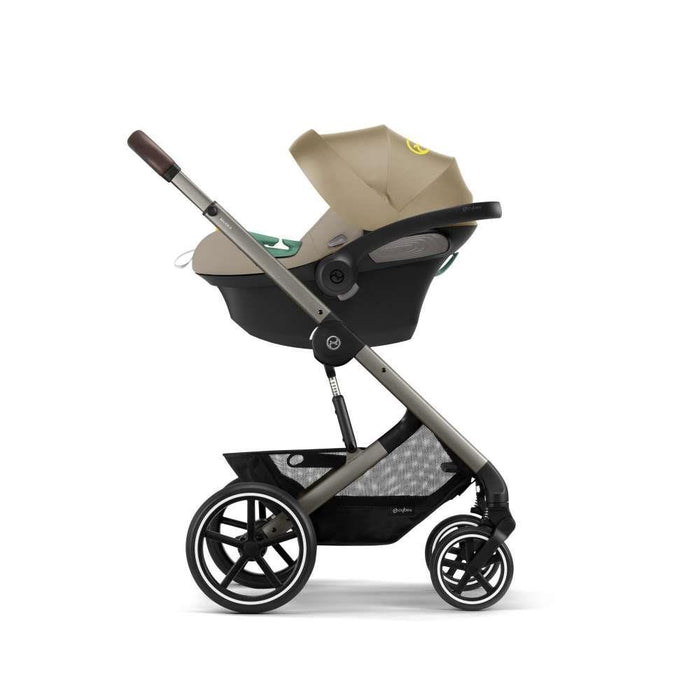 Carrinho Cybex Balios S Lux TPE Seashell Beige - Chassis Taupe