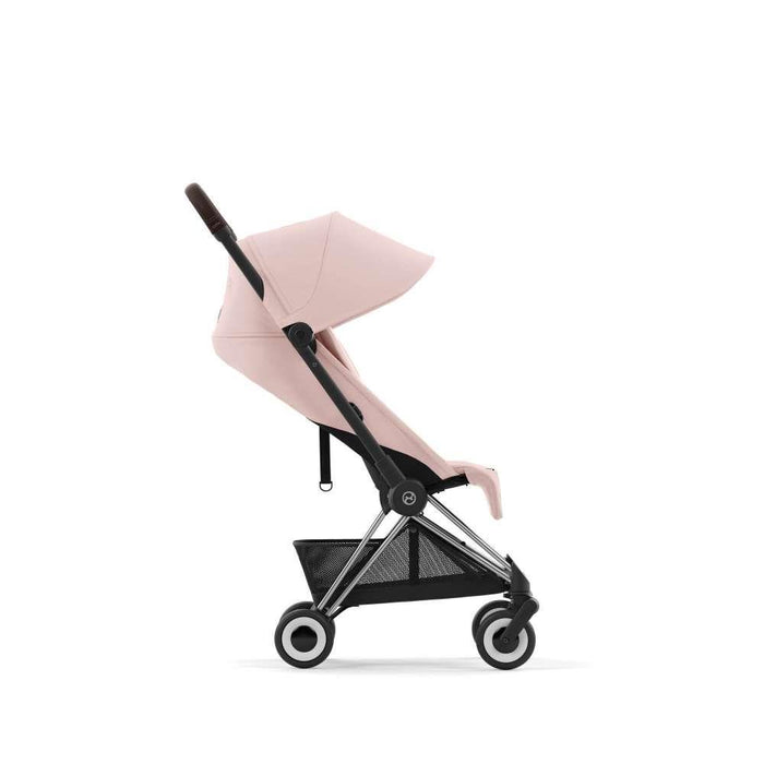 Cochecito Cybex Coya Chrome marrón oscuro rosa melocotón