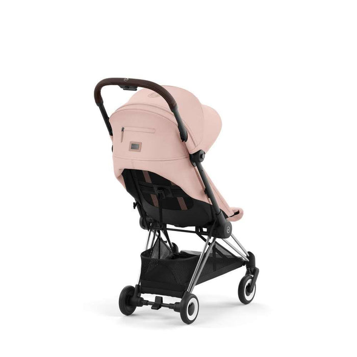 Cochecito Cybex Coya Chrome marrón oscuro rosa melocotón