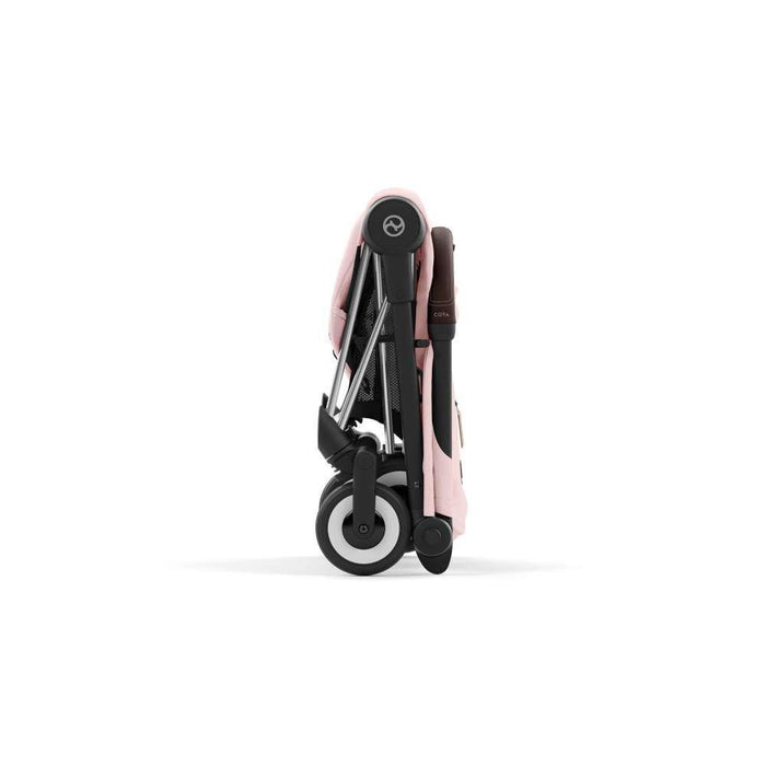 Cochecito Cybex Coya Chrome marrón oscuro rosa melocotón