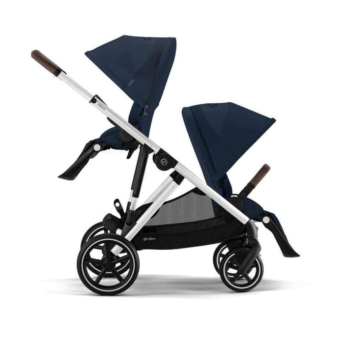 Carrinho Cybex Gazelle S SLV Ocean Blue - Chassis Prateado