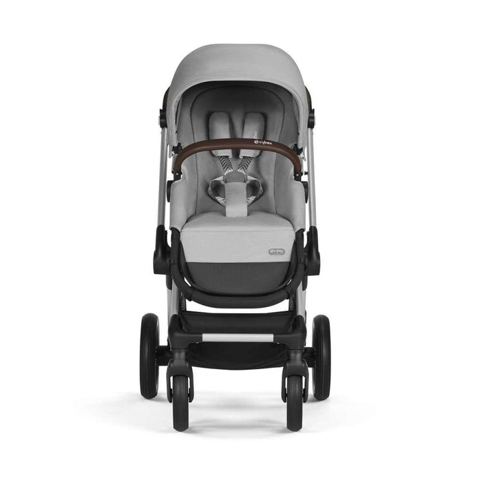 Carrinho Cybex Eos Lux 2 em 1 SLV Lava Grey - Chassis Prateado