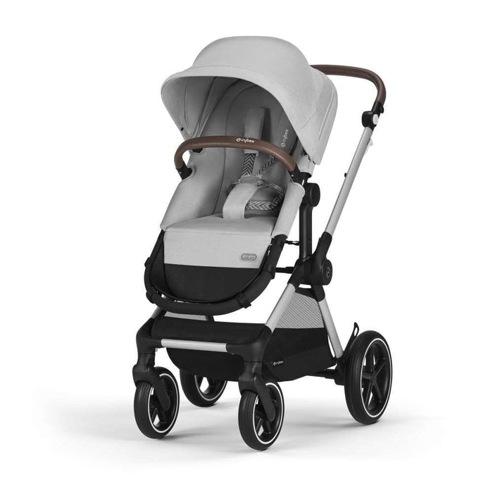 Carrinho Cybex Eos Lux 2 em 1 SLV Lava Grey - Chassis Prateado