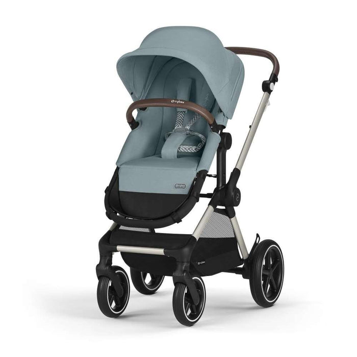 Carrinho Cybex Eos Lux 2 em 1 TPE Sky Blue - Chassis Taupe