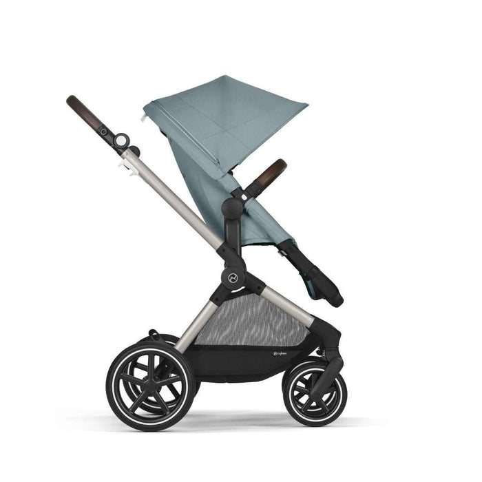 Carrinho Cybex Eos Lux 2 em 1 TPE Sky Blue - Chassis Taupe