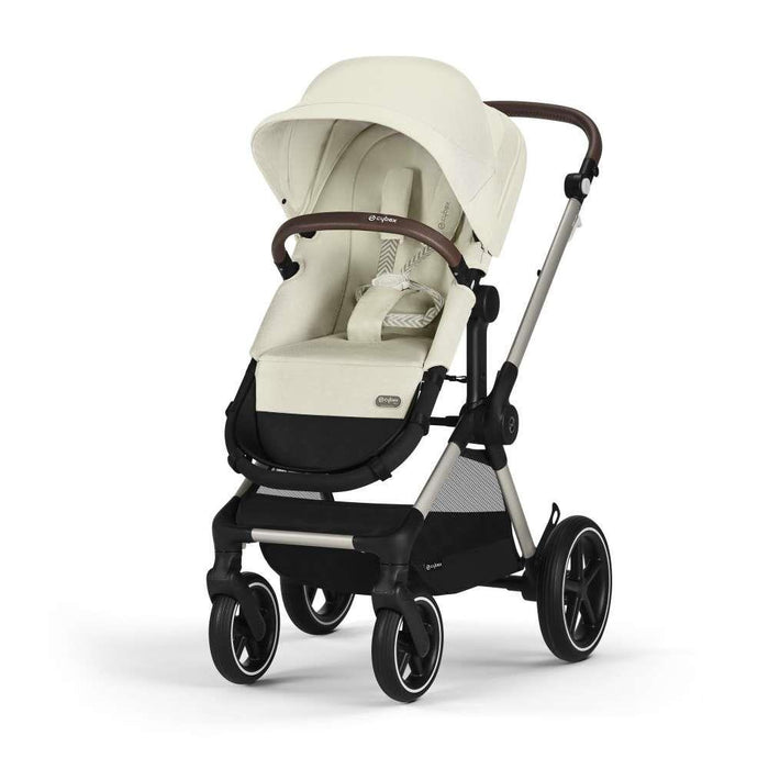 Carrinho Cybex Eos Lux 2 em 1 TPE Seashell Beige - Chassis Taupe