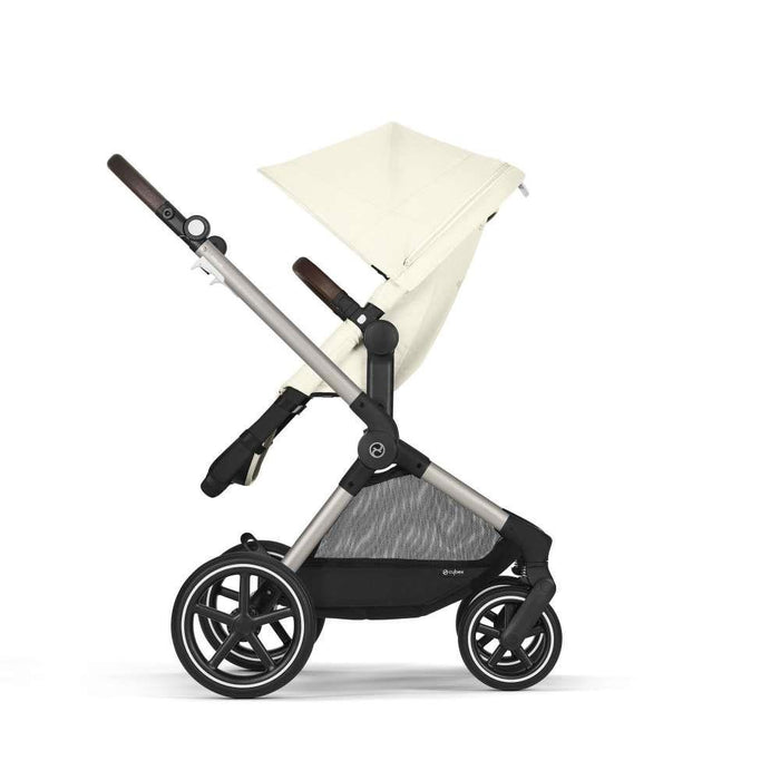 Carrinho Cybex Eos Lux 2 em 1 TPE Seashell Beige - Chassis Taupe