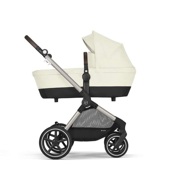 Cybex Eos Lux 2 in 1 TPE Seashell Beige Stroller - Taupe Chassis