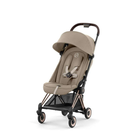 Carrinho Cybex Coya Rosegold Cozy Beige