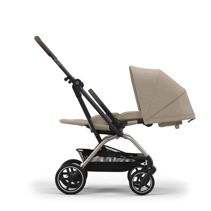 Carrinho Cybex Eezy S Twist+2 TPE Almond Beige - Chassis Taupe