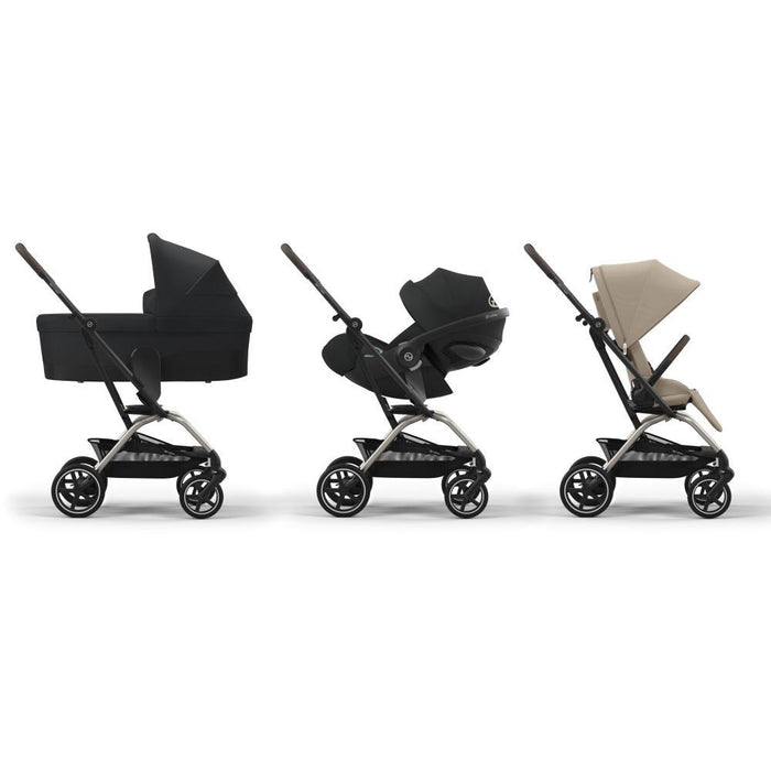 Carrinho Cybex Eezy S Twist+2 TPE Almond Beige - Chassis Taupe