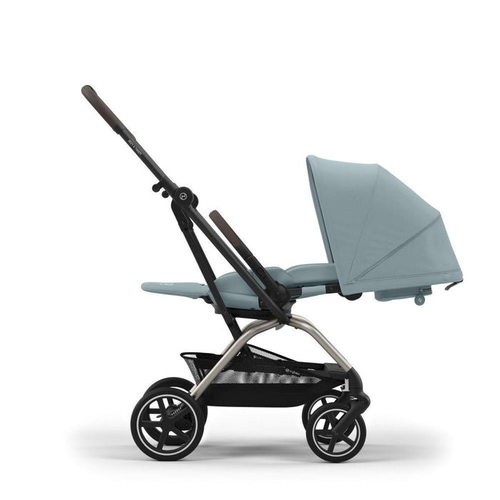 Carrinho Cybex Eezy S Twist+2 TPE Stormy Blue - Chassis Taupe