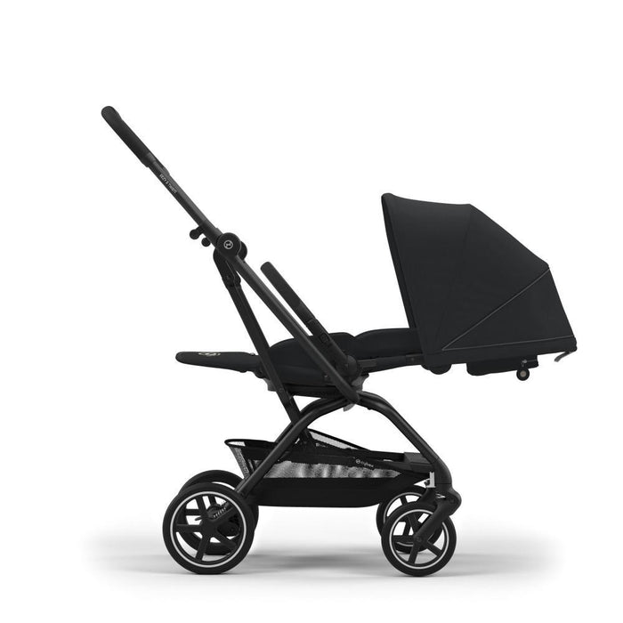 Carrinho Cybex Eezy S Twist +2 BLK Magic Black - Chassis Preto