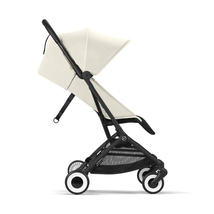 Carrinho Cybex Orfeo Black Canvas White - Chassis Preto