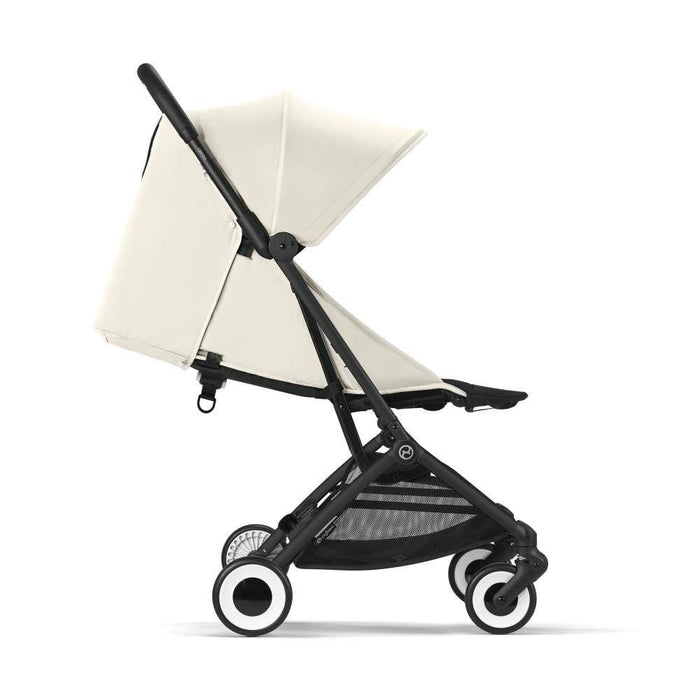 Carrinho Cybex Orfeo Black Canvas White - Chassis Preto