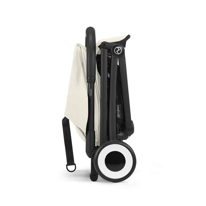 Carrinho Cybex Orfeo Black Canvas White - Chassis Preto