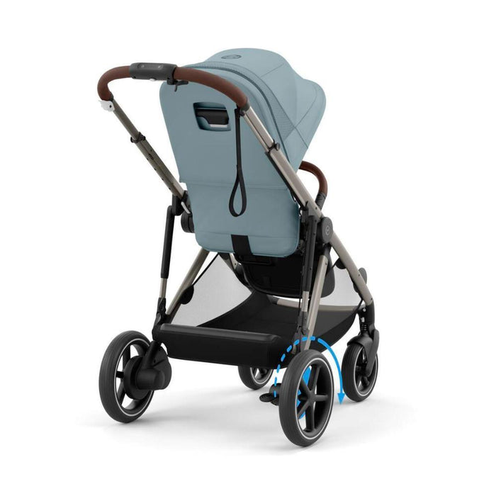 Carrinho Cybex e-Gazelle S TPE Stormy Blue - Chassis Taupe