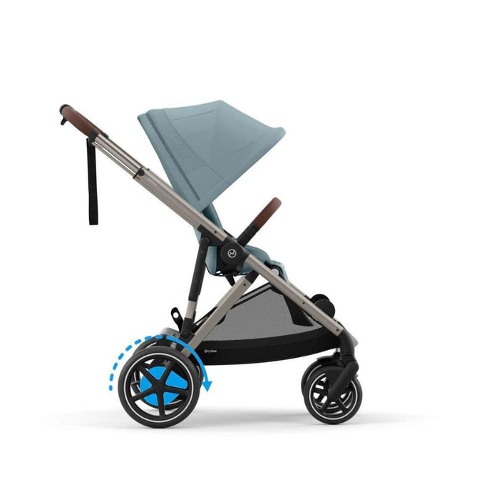 Carrinho Cybex e-Gazelle S TPE Stormy Blue - Chassis Taupe