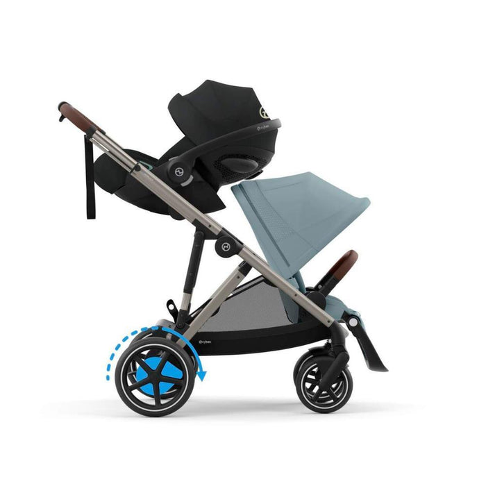 Carrinho Cybex e-Gazelle S TPE Stormy Blue - Chassis Taupe