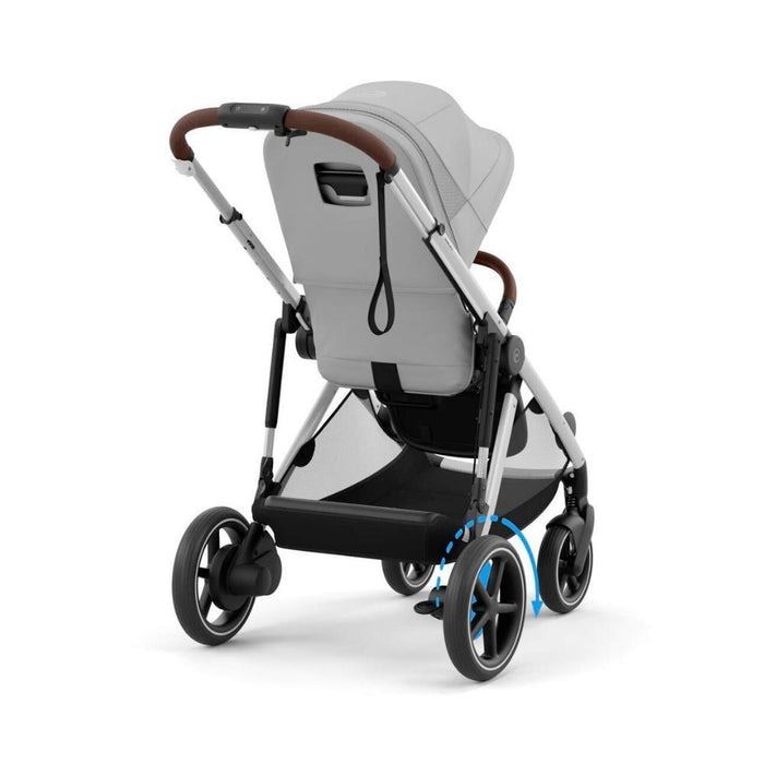 Cybex e-Gazelle S SLV Stone Grey Stroller - Silver Chassis