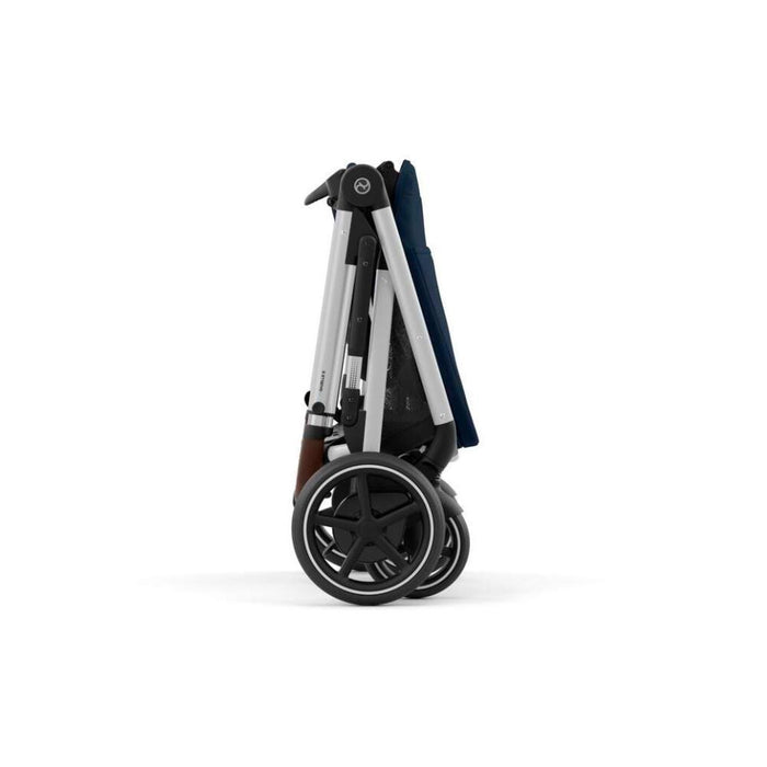 Carrinho Cybex e-Gazelle S SLV Ocean Blue - Chassis Prateado