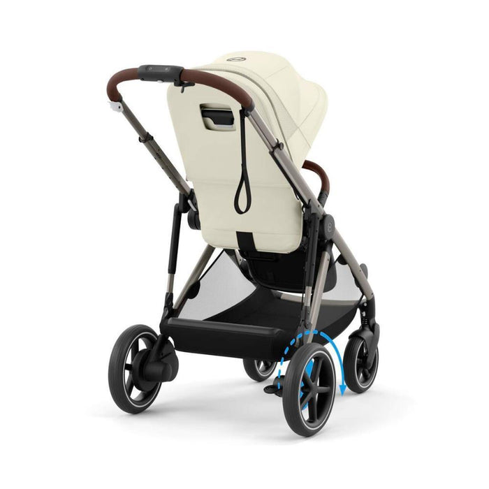 Carrinho Cybex e-Gazelle S TPE Seashell Beige - Chassis Taupe